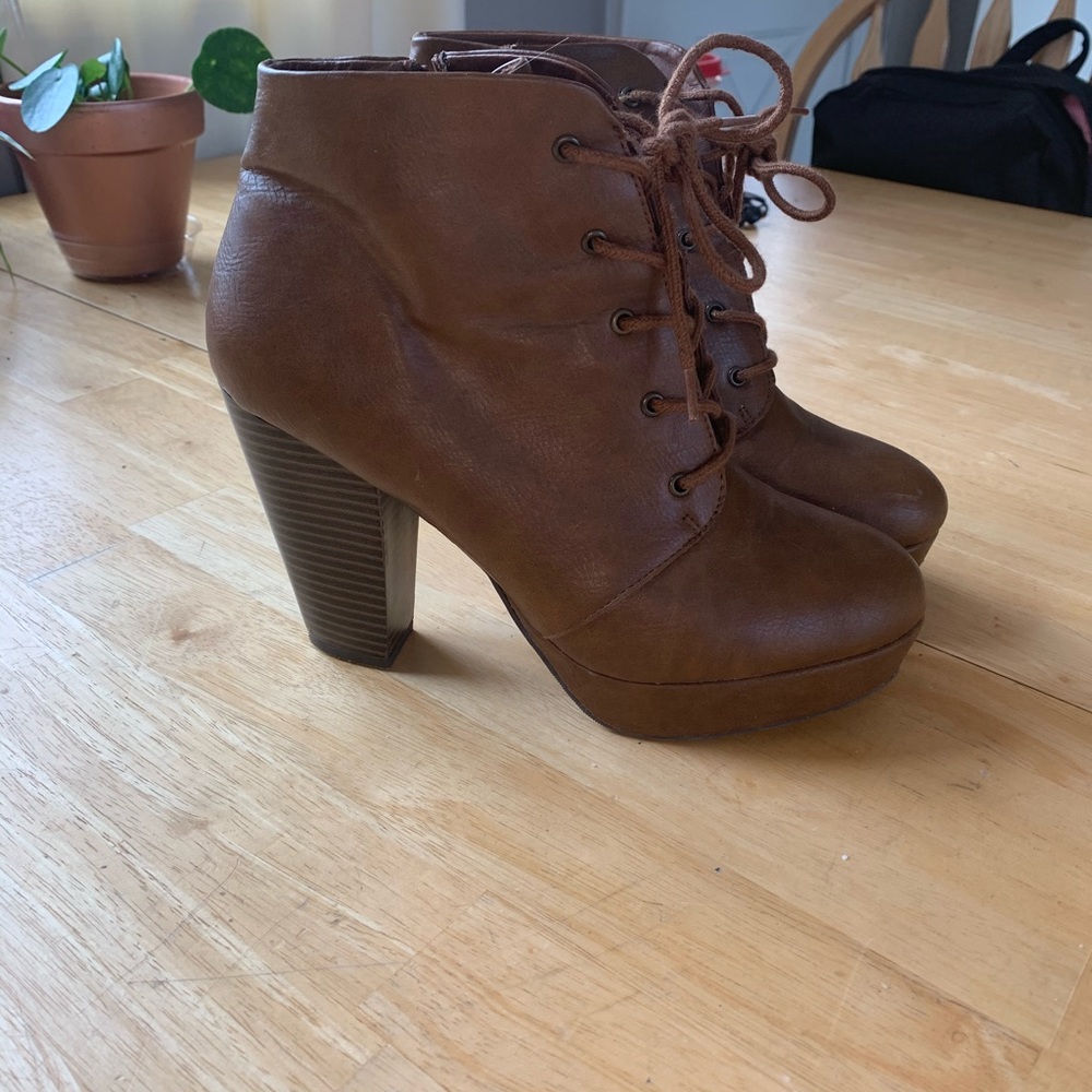 Brown booties